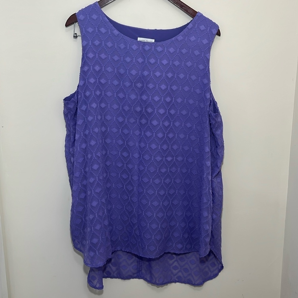 Susan Graver Women’s Sleeveless Tunic Blouse Size XL